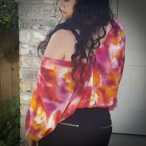 Bebe Silk Dolman Top